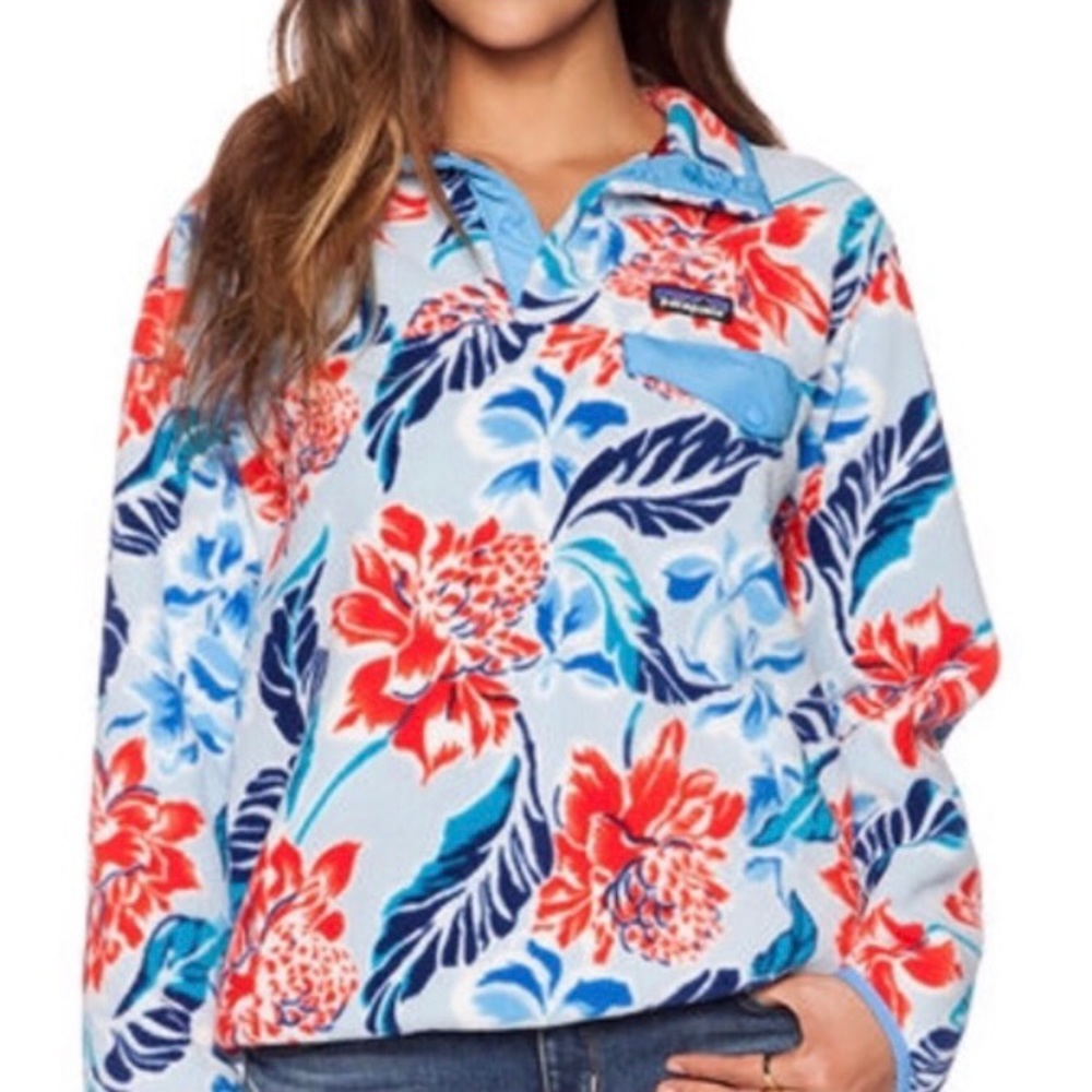 Rare Patagonia Hawaiian Print Synchilla